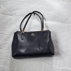 Coach Christie Carryall Tote Shoulder Bag in Dark Navy Blue